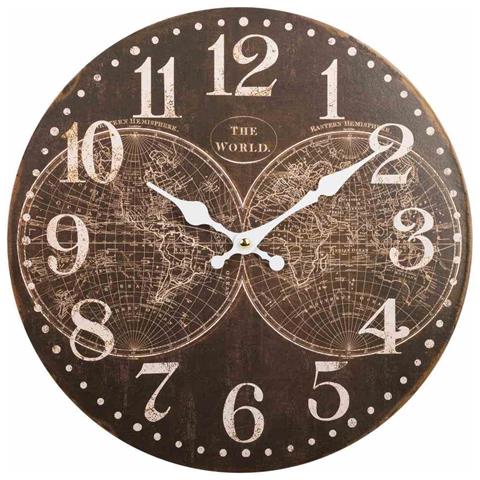 Orologio Da Parete In Legno Nero D34x2 Cm - Foto 1