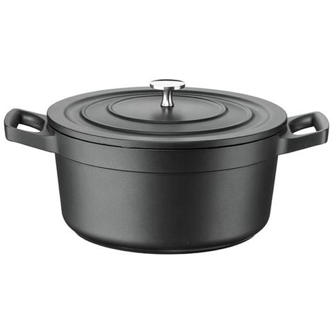 Casseruola alta PRO 28 cm con Coperchio - Alluminio Pressofuso, Rivestimento Antiaderente a 3 Strati Senza PFOA - adatta all'Induzione - Manici Removibili - Adatta al Forno e all'induzione - Made in Italy - Foto 1