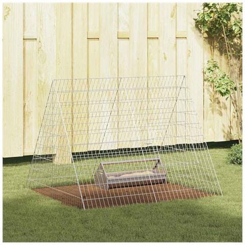 Gabbia per polli Argento 110 x 100 x 85 cm Acciaio zincato - Foto 2