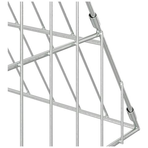 Gabbia per polli Argento 110 x 100 x 85 cm Acciaio zincato - Foto 9