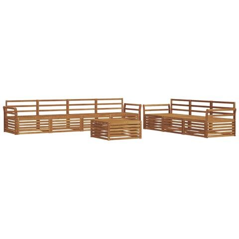 Set di divani da esterno 8 pcs Naturale - Foto 1