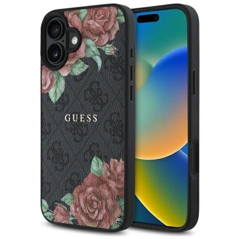 Indovina La Custodia Nera Per Iphone 16 6.1 Con Motivo Floreale, Magsafe. - Foto 2