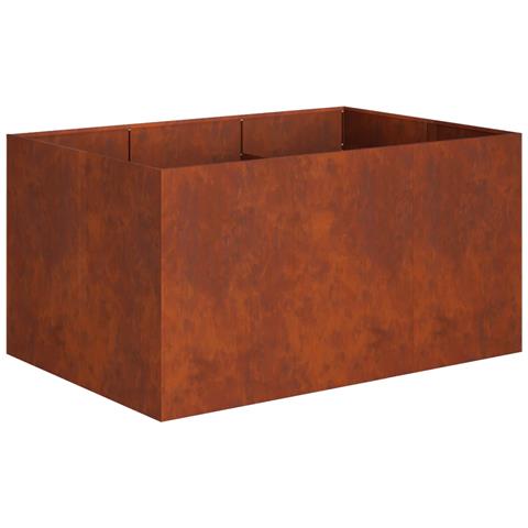 Vaso da giardino Ruggine 120 x 80 x 60 cm Acciaio Corten - Foto 1