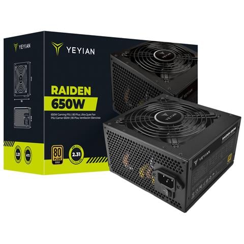Alimentatore Raiden, 650w 80 Plus Gold, Non Modulare - Foto 1