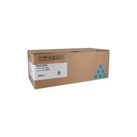 406766 Toner Originale Ciano per Aficio SPC220N / SPC221N / SPC222DN Capacità 2000 Pagine - Foto 2