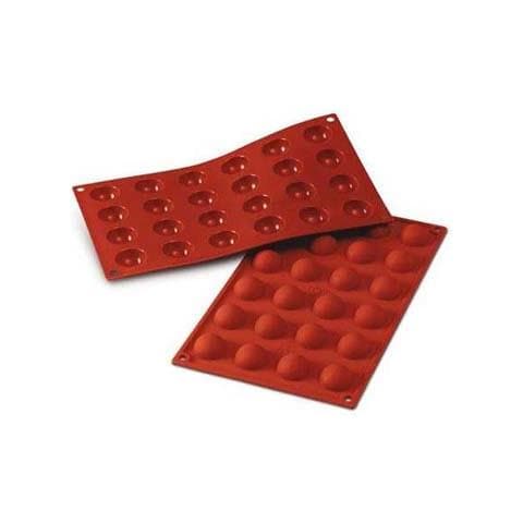 Stampo semisfere 24 cavità 3cm classic terracotta silicone - Foto 1