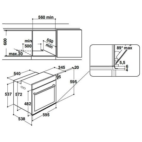 HOTPOINT - Forno Elettrico da Incasso FID834HICEHA Capacità 71 L  Multifunzione Ventilato Pulizia a Vapore Colore Ghiaccio - ePRICE