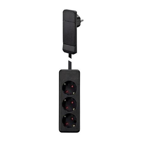 Bach Smart Plug Schuko 3fachbk | 1,6m Leitung u. 3-fach Tischsteckdose - Foto 1
