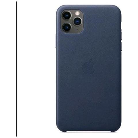 Custodia in Pelle (per iPhone 11 Pro Max) - Blu Notte - Foto 1