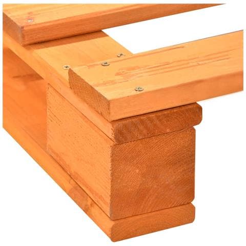 Giroletto In Pallet Marrone Legno Massello Di Pino 200x200 Cm - Foto 2