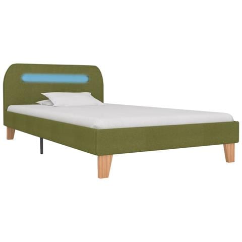 Giroletto Con Luci Led In Tessuto Verde 90x200 Cm - Foto 8