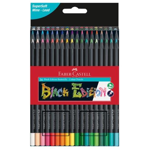 ver Faber Castell Black Edition Pastelli Colori Assortiti Conf 36 Pz. - Foto 1