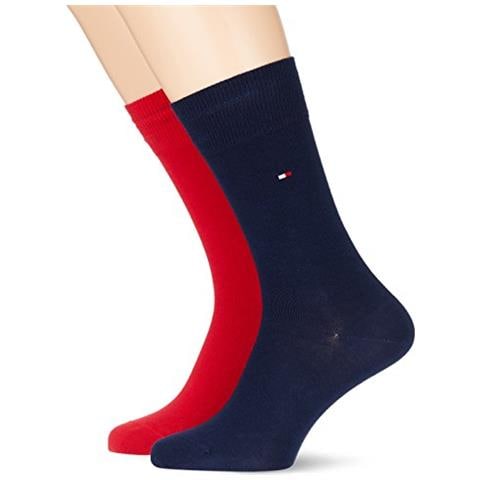 Th Men Sock Classic 2p Calze, Multicolore (tommy Original 085), 39-42 (pacco Da 2) Uomo - Foto 1