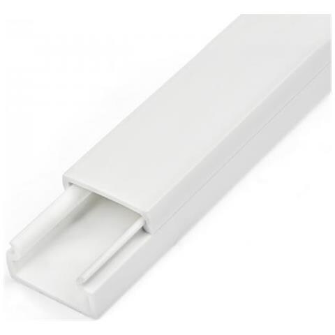 Canalina Di Cablaggio Cavi Adesiva Da 1m 19x11mm - Foto 2