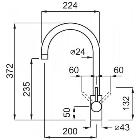 Miscelatore Cucina Monocomand MKKCLO96 Cloud Materiale Keraterk Plus Colore Bianco - Foto 2