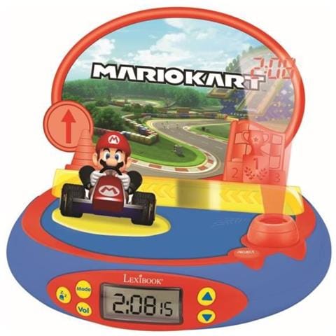 Sveglia Con Proiettore Mario Kart Con Suoni Di Videogiochi Nintendo - Foto 1