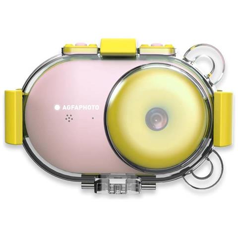 Realikids Fotocamera Subacquea per bambini + SD Card 8GB, Rosa - Foto 1