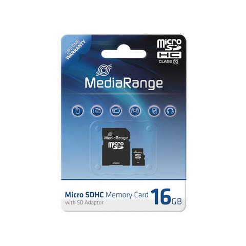 16GB microSDHC, MicroSDHC, Class 10, Nero, SD, Blister - Foto 1