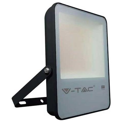 V-tac Evolution Vt-302 Faro Led 200w Chip Samsung Smd 137lm / w Bianco Freddo 6500k Slim Alluminio Nero Ip65 - Sku 20411 - Foto 1