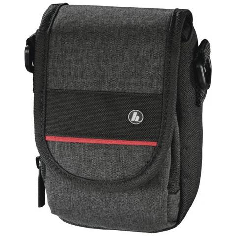 Hama Valletta 90p Compact Camera Case, Belt Loop, Shoulder Strap, Black, 7.5 X 5.2 X 13 Cm Compartment - Foto 1