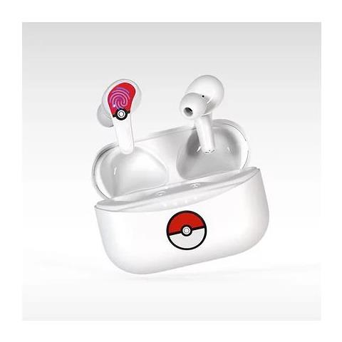 Cuffie Senza Fili Tws Bluetooth 5.3 Con Custodia Design Pokéball, Bianco - Foto 1