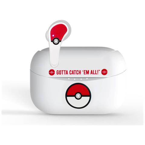 Cuffie Senza Fili Tws Bluetooth 5.3 Con Custodia Design Pokéball, Bianco - Foto 13