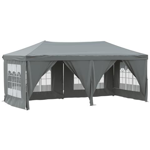 Tenda Per Feste Pieghevole Con Pareti Laterali Antracite 3x6 M - Foto 1