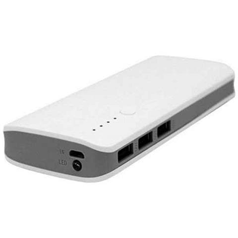 Powerbank 12000mah With Led Torch And 3x Usb (white)  - Foto 1