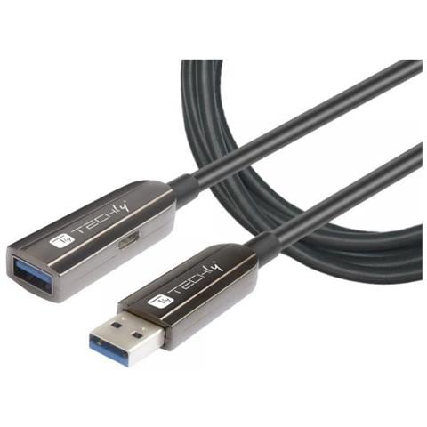Cavo Ottico Attivo Usb 3.0 Superspeed Aoc Usb A M /f 10m Nero - Foto 1