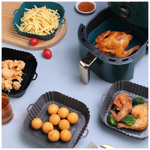 Ciotola In Silicone Per Friggitrice 16 Cm Grey - Foto 2