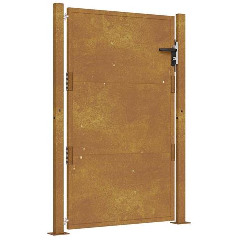 Cancello Da Giardino 105x130 Cm In Acciaio Corten - Foto 1