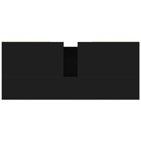 Mobile Da Bagno Nero 80x33x60 Cm In Legno Multistrato - Foto 2