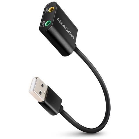 Axagon ADA-12 USB 2.0 Stereo Audio Mini-Adapter 15 cm Kabellänge - Kabel - Audio /Multimedia 2.0 canali - Foto 1
