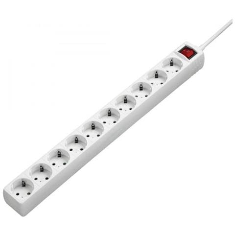 00137234 10presa (e) Ac 230v 3m Bianco Protezione Da Sovraccarico - Foto 1