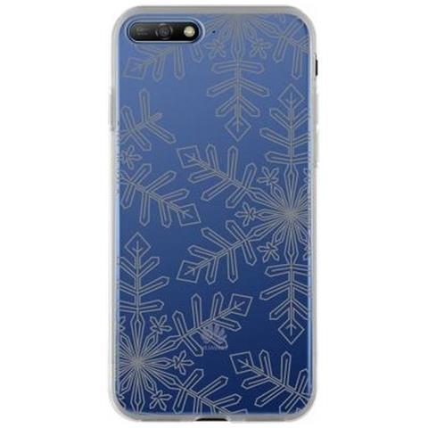 Cover Per Huawei Y6 2018 Fiocchi Di Neve Rigida, Trasparente - Foto 1
