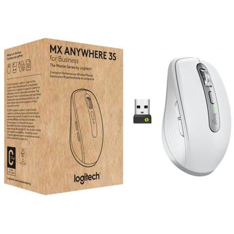 Mx Anywhere 3s For Business Mouse Mano Destra Rf Senza Fili + Bluetooth Laser 8000 Dpi (mx Anywhere 3s For Busi - Foto 1