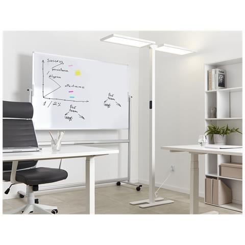 Lampada Da Terra Led Metallo Bianco 197 Cm Sculptor - Foto 1