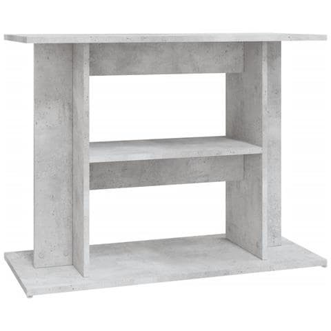 Supporto Acquario 80x35x60 cm Legno Multistrato Grigio Cemento - Foto 1