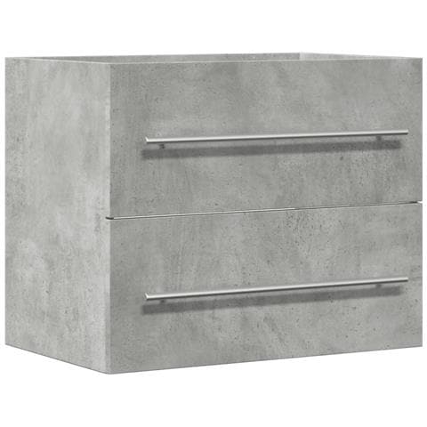 Mobile Lavabo Grigio Cemento 60x38,5x48 Cm In Legno Multistrato - Foto 2
