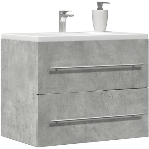 Mobile Lavabo Grigio Cemento 60x38,5x48 Cm In Legno Multistrato - Foto 1