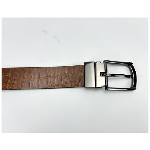 Cintura In Pelle Reversibile Per Uomo   Trama 1 - Foto 10