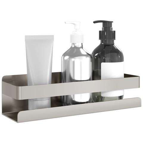 Mensola Per Doccia 23x6,5x6 Cm In Acciaio Inox 304 Spazzolato - Foto 3