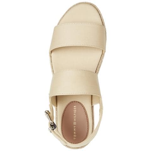 Mid Wedge Sandal Sandali Cotone Scarpe Donna Beige Eu 36, Fw0fw07885 Acr - Foto 2