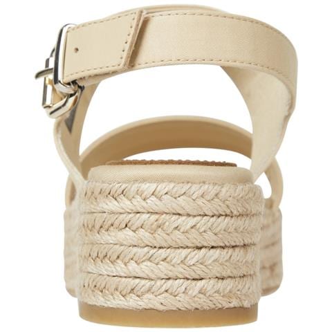 Mid Wedge Sandal Sandali Cotone Scarpe Donna Beige Eu 36, Fw0fw07885 Acr - Foto 3