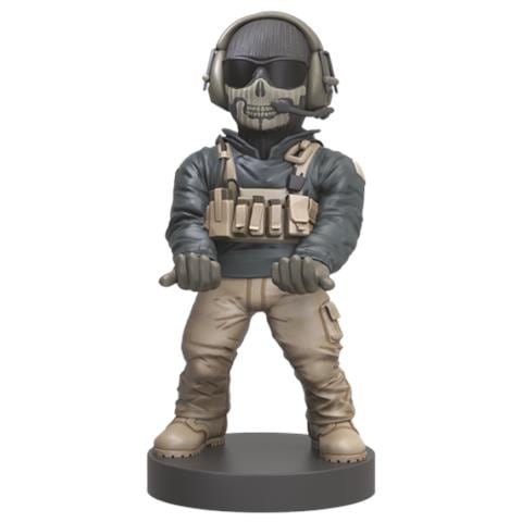 EXG Cable Guys - Call of Duty Lt. Simon 'Ghost' Riley Supporto attivo Telefono cellulare /smartphone, Telecomando Multicolore - Foto 1
