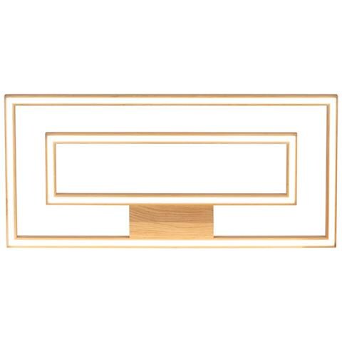 Lampada A Soffitto Zancara - Marrone - Legno - 38x83x5 Cm - Foto 2