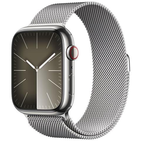 Watch Series 9 45 mm Digitale 396 x 484 Pixel Touch screen 4G Argento Wi-Fi GPS (satellitare) - Foto 1