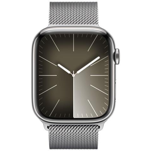 Watch Series 9 45 mm Digitale 396 x 484 Pixel Touch screen 4G Argento Wi-Fi GPS (satellitare) - Foto 5