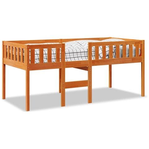 Letto Bambini Senza Materasso Marrone Cera 90x200 Cm Legno Pino - Foto 2