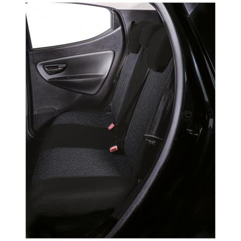 Serie Completa Coprisedili Personalizzati Lancia Ypsilon 11>24 5 Posti Tess. Misto Cotone Nero/antracite - Foto 3